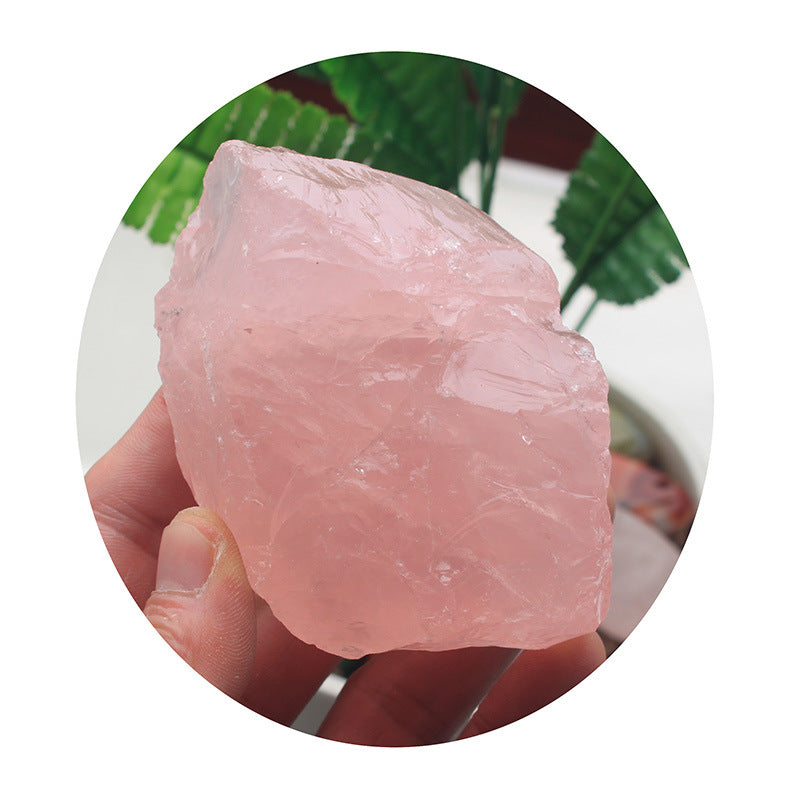 Rough Rose Quartz Crystal Midnightt Light