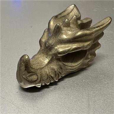 2" Pyrite Dragon Skull Sacred Crystals