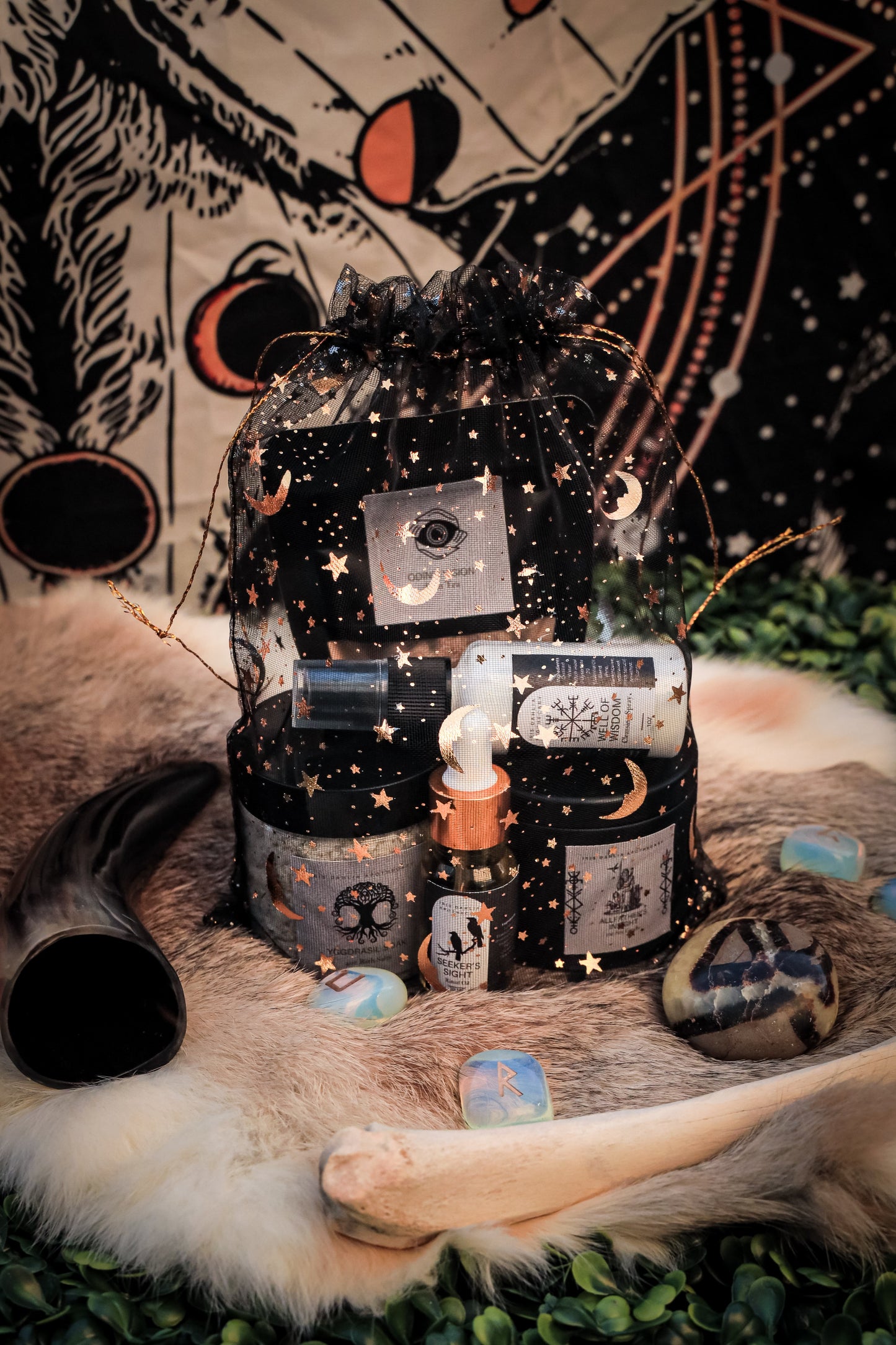 🪶 Odin Ritual Kit – Norse Allfather of Wisdom & Vision Iris Dahlia Apothecary