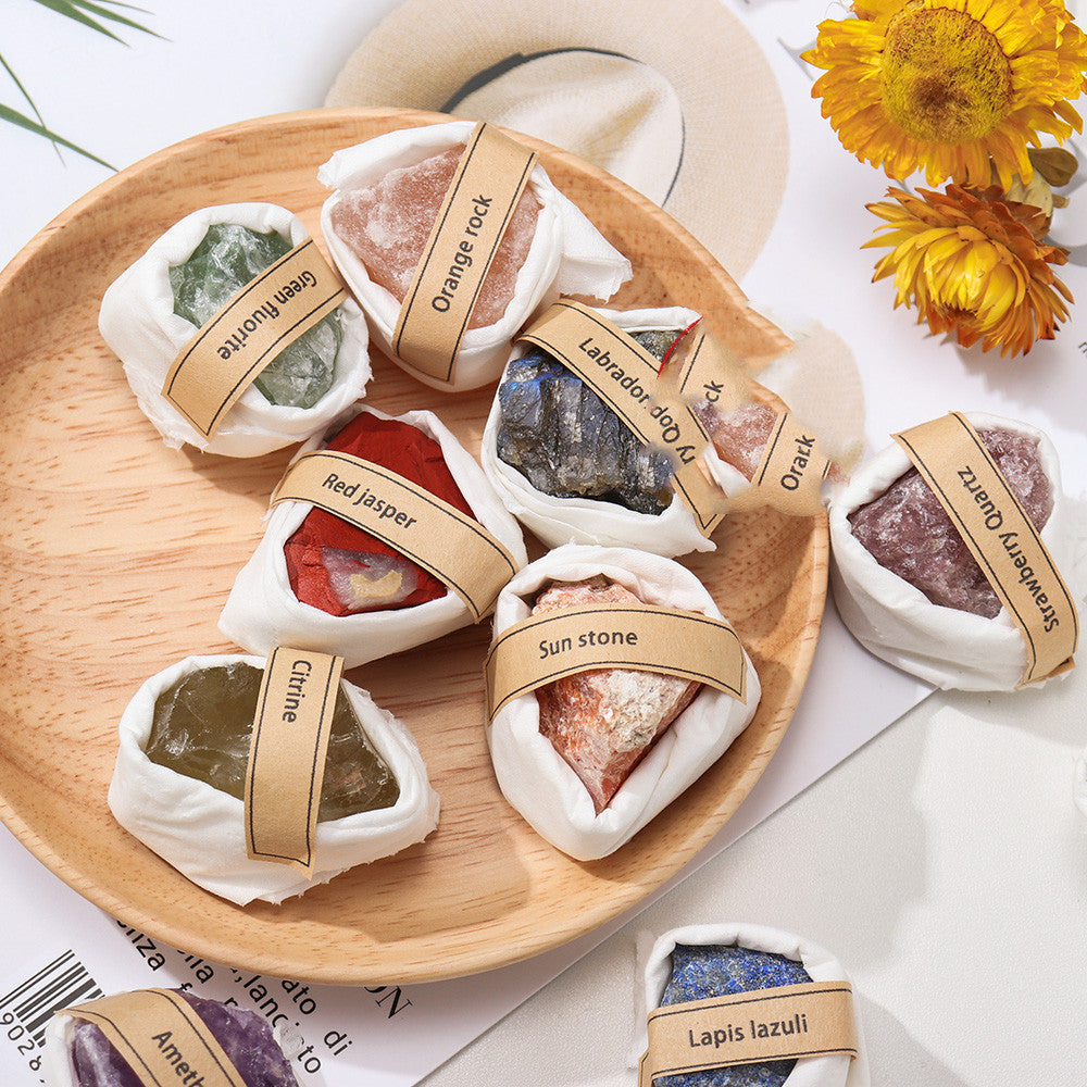 Natural Raw Crystal Set Midnightt Light