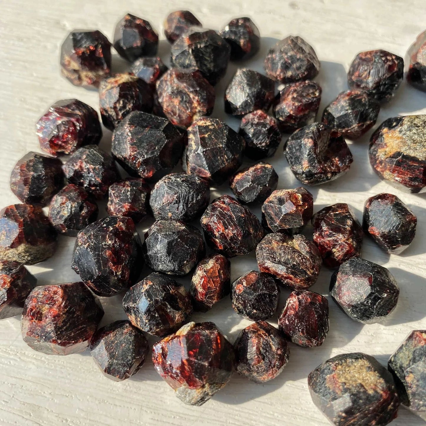 Garnet- Faceted Nugget Sacred Crystals