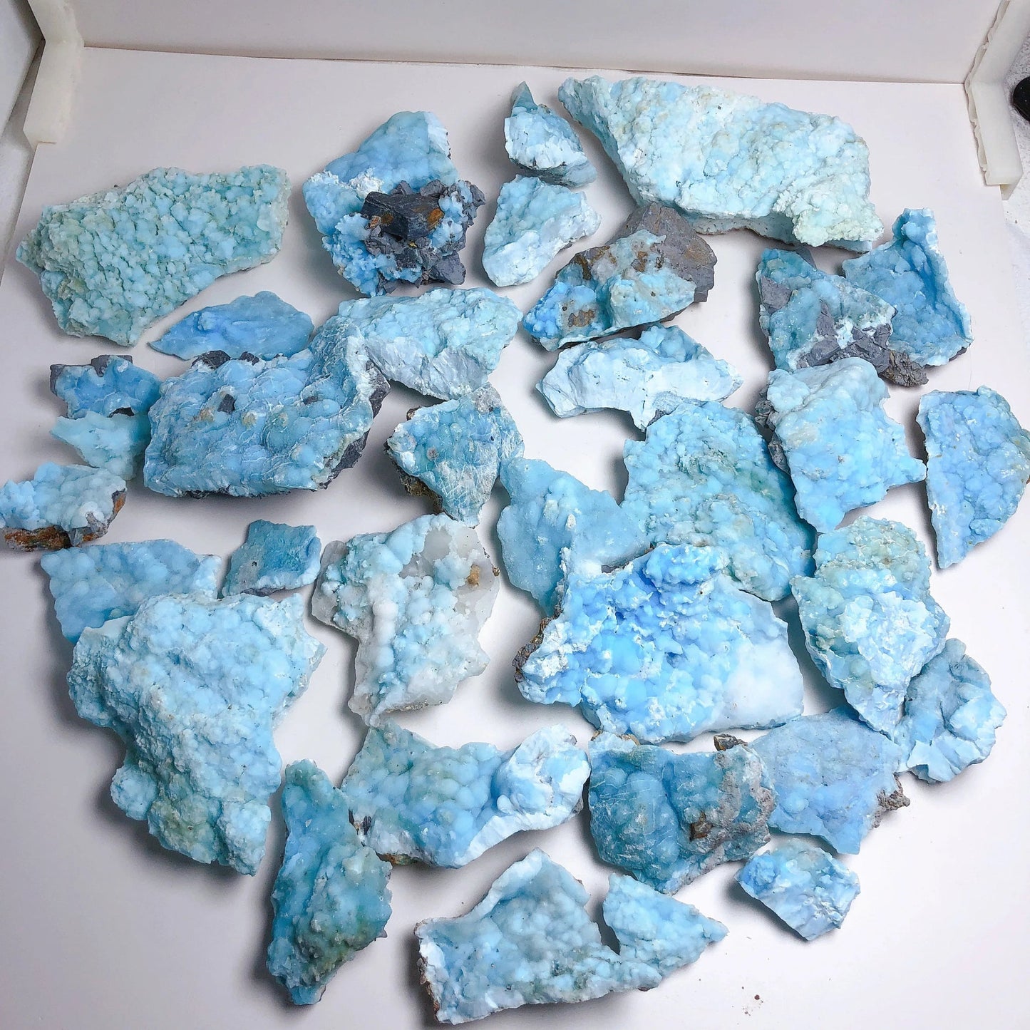 LIMITED EDITION Natural Raw Larimar Crystal Midnightt Light