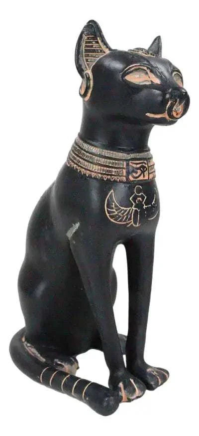 Small Egyptian Bastet Cat Statue 5" Sacred Crystals