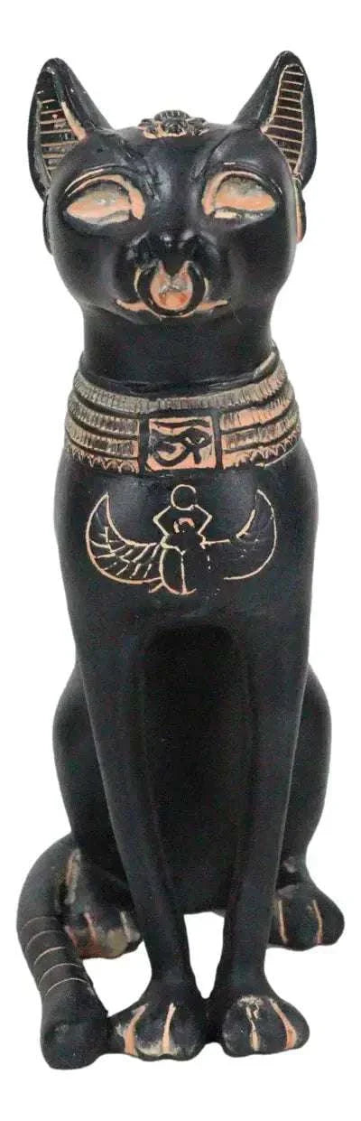Small Egyptian Bastet Cat Statue 5" Sacred Crystals