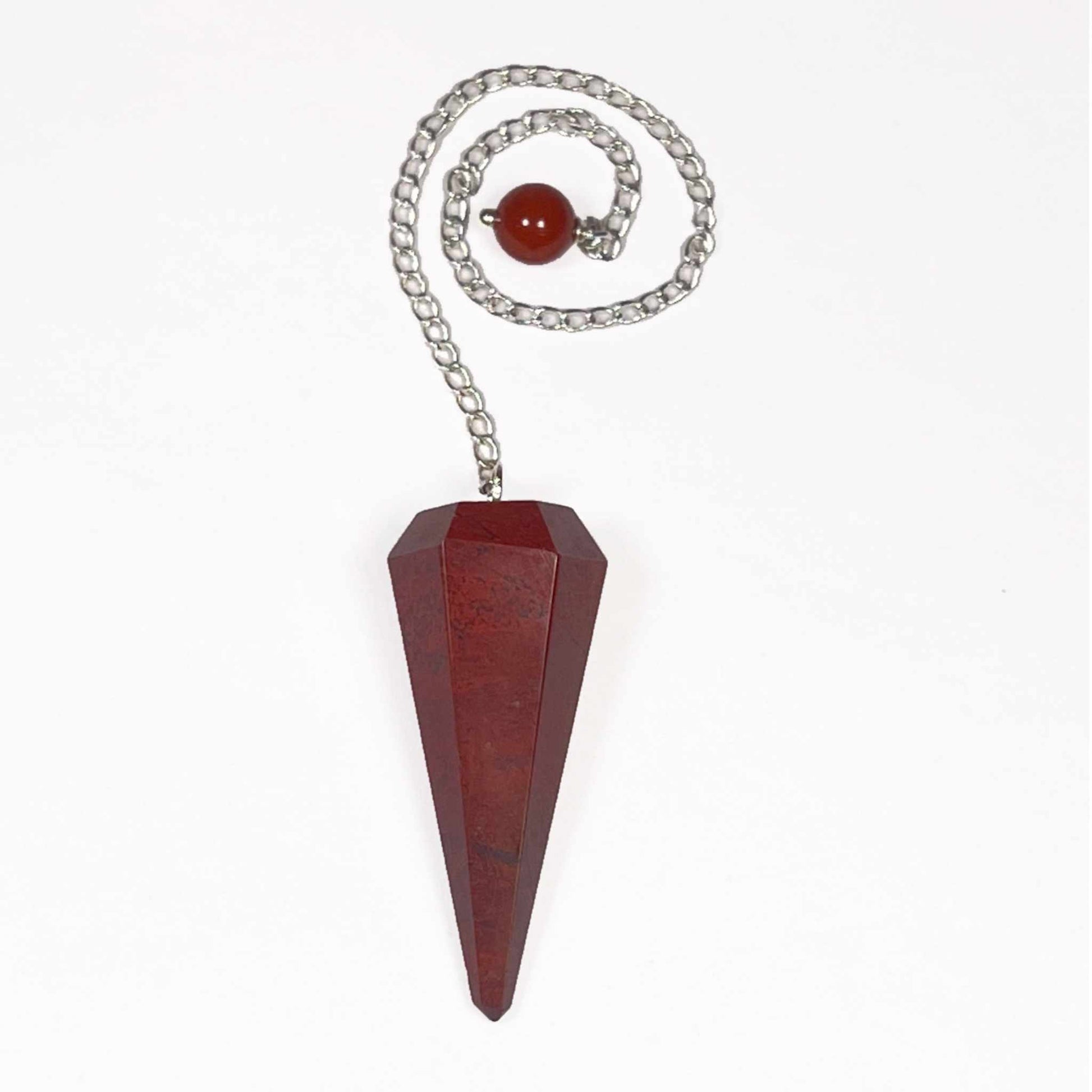 Red Jasper Pendulum 6 sided point Sacred Crystals
