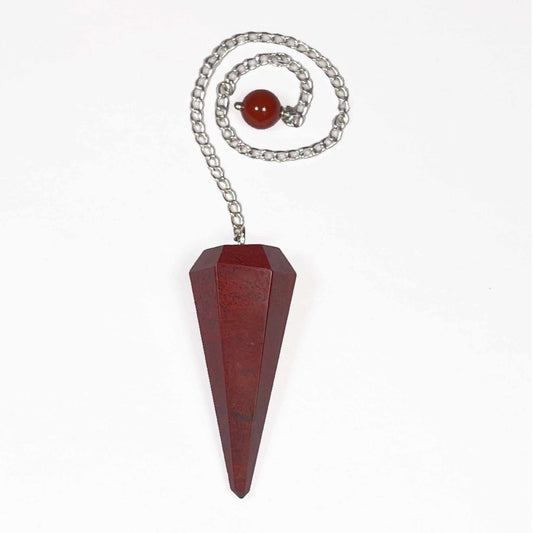 Red Jasper Pendulum 6 sided point Sacred Crystals