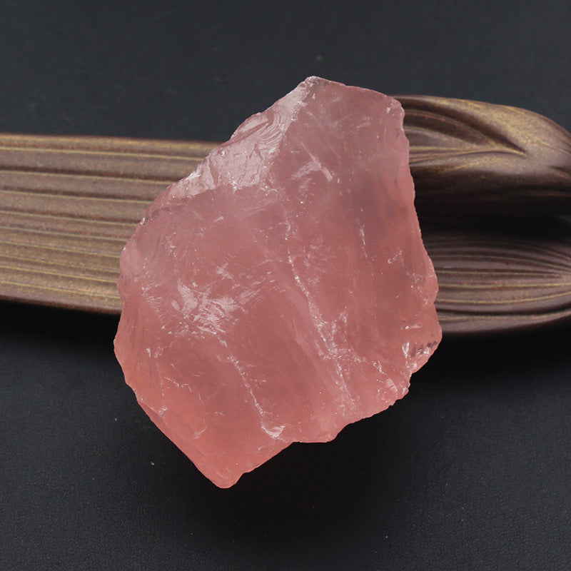 Rough Rose Quartz Crystal Midnightt Light