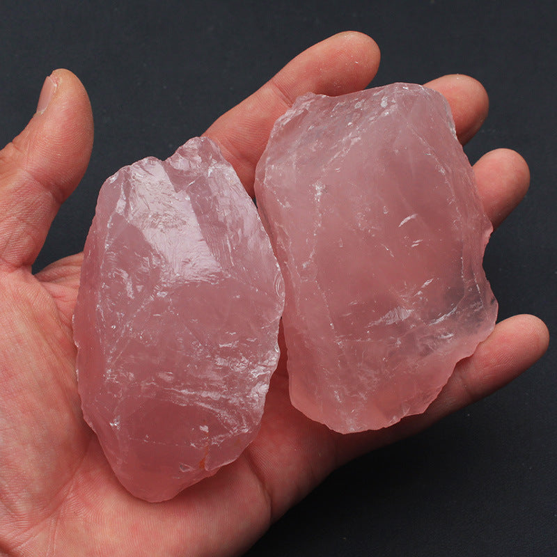 Rough Rose Quartz Crystal Midnightt Light