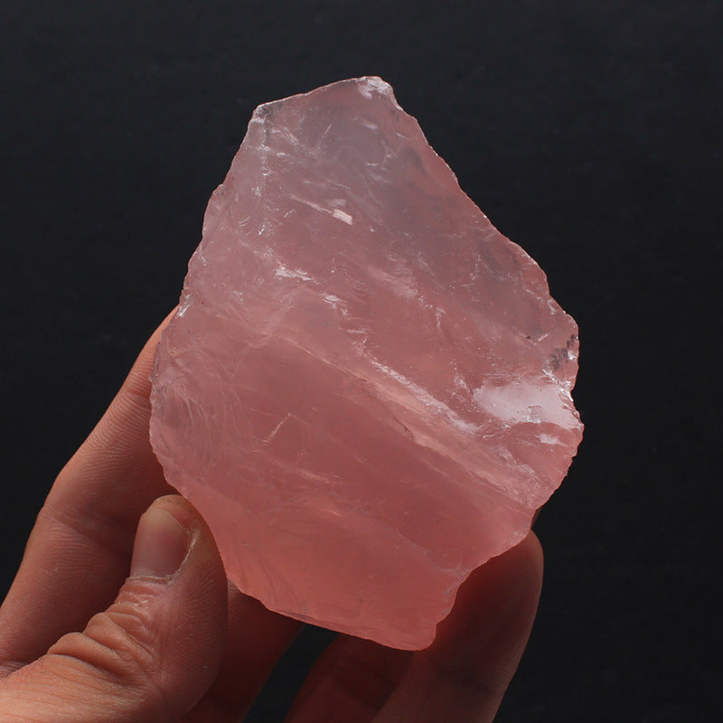 Rough Rose Quartz Crystal Midnightt Light