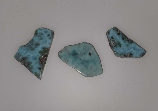 Larimar Natural Polished Cut Piece Sacred Crystals