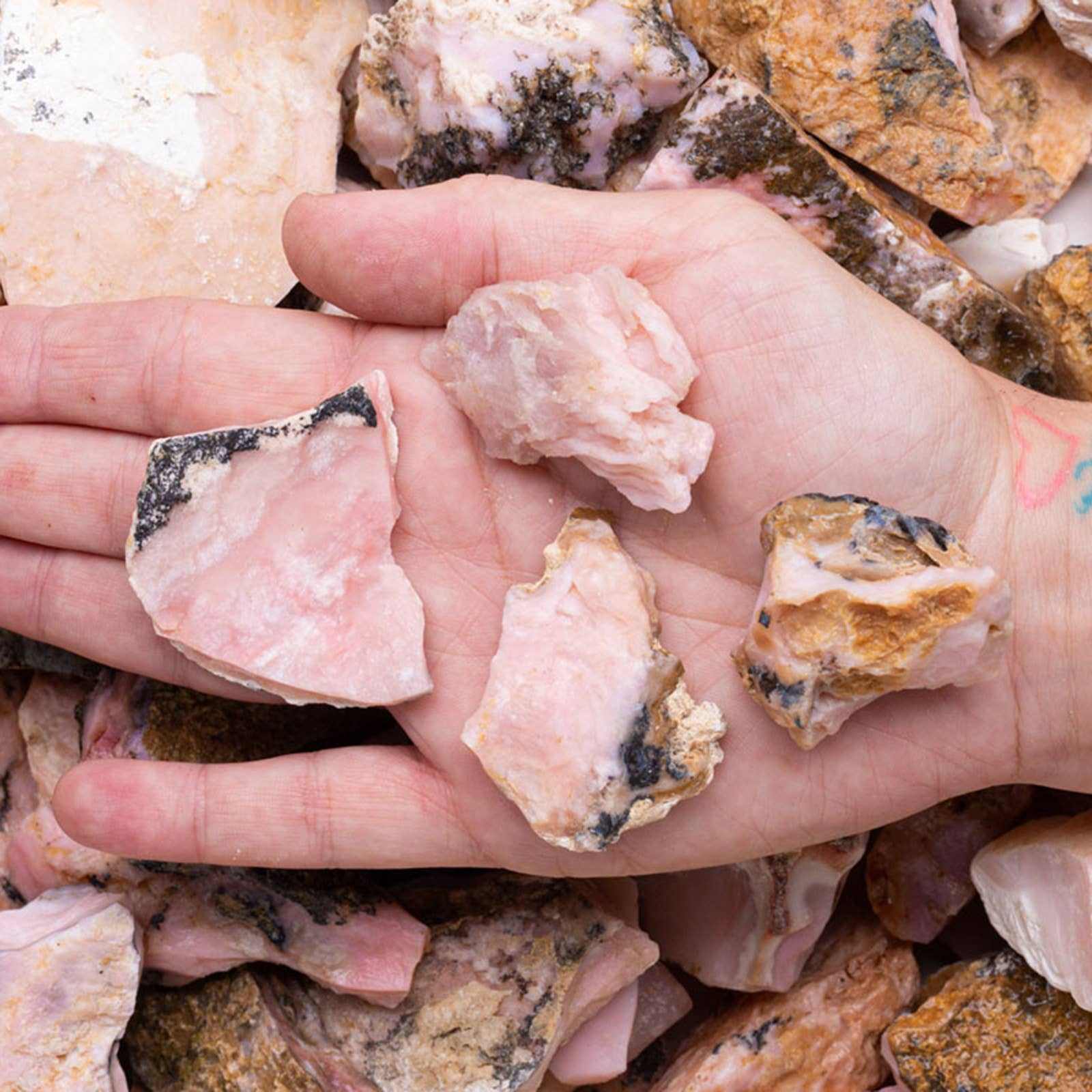 Rough Pink Opal – Raw Stone from Peru Sacred Crystals