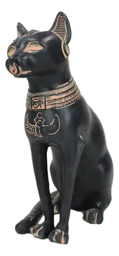 Small Egyptian Bastet Cat Statue 5" Sacred Crystals