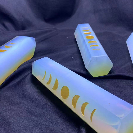 Natural Opal Crystal Tower Midnightt Light