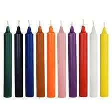 6" Ceremony Ritual Candle Sacred Crystals