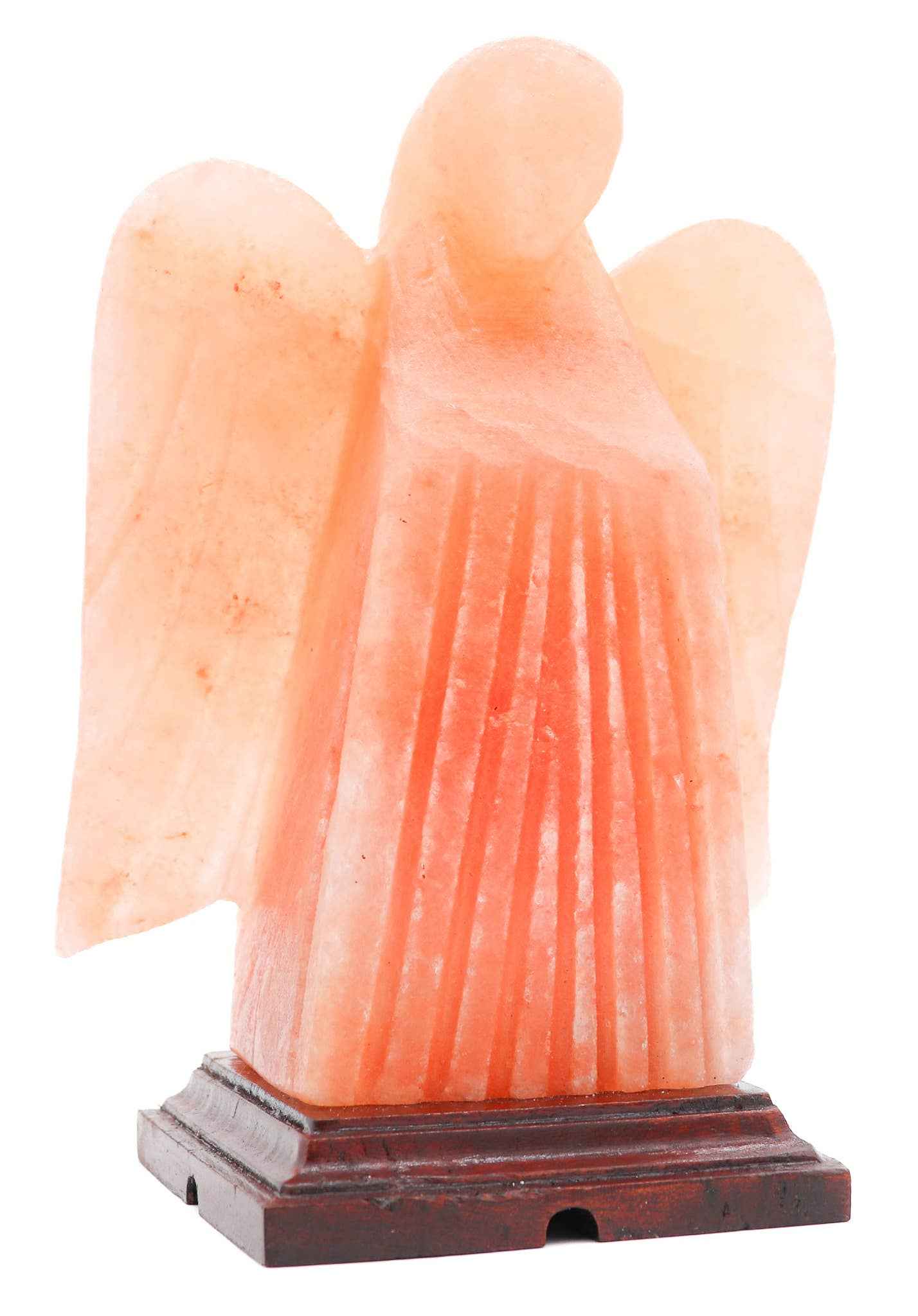 Himalayan Salt ANGEL Shaped Salt Lamp (7-8lb) Sacred Crystals