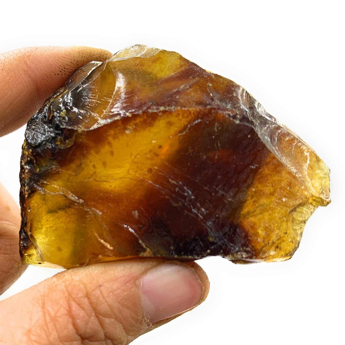 Rough Top Gold Amber – Raw Stone from Indonesia Sacred Crystals
