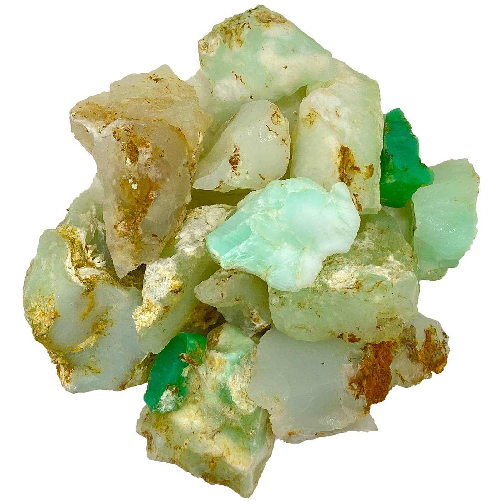 Rough White Lime Chrysoprase – Raw Stone from Indonesia Sacred Crystals