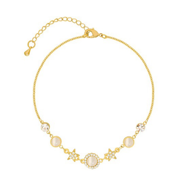 Small Star Opal Bracelet Midnightt Light