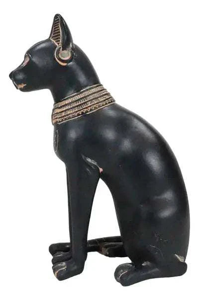 Small Egyptian Bastet Cat Statue 5" Sacred Crystals