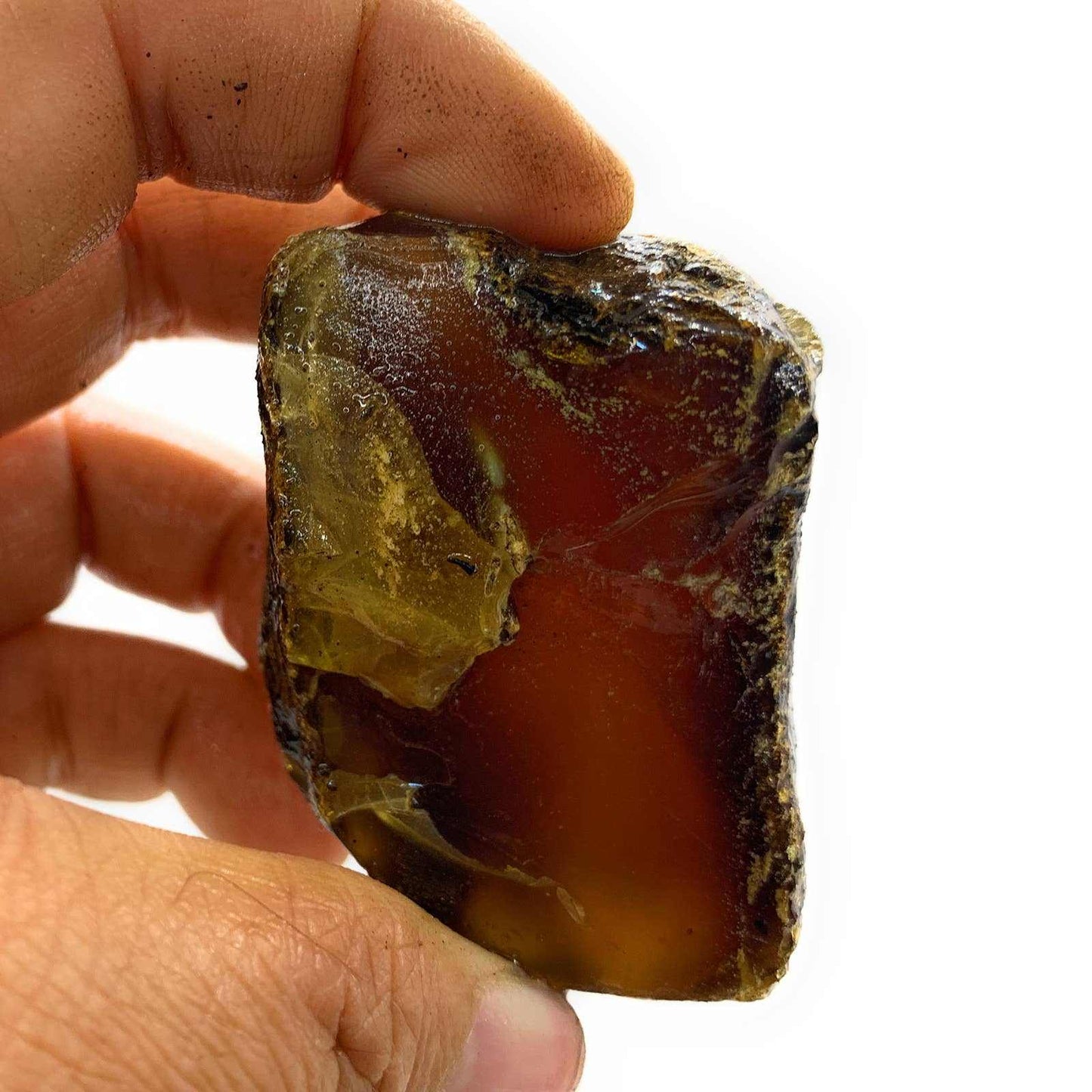 Rough Top Gold Amber – Raw Stone from Indonesia Sacred Crystals