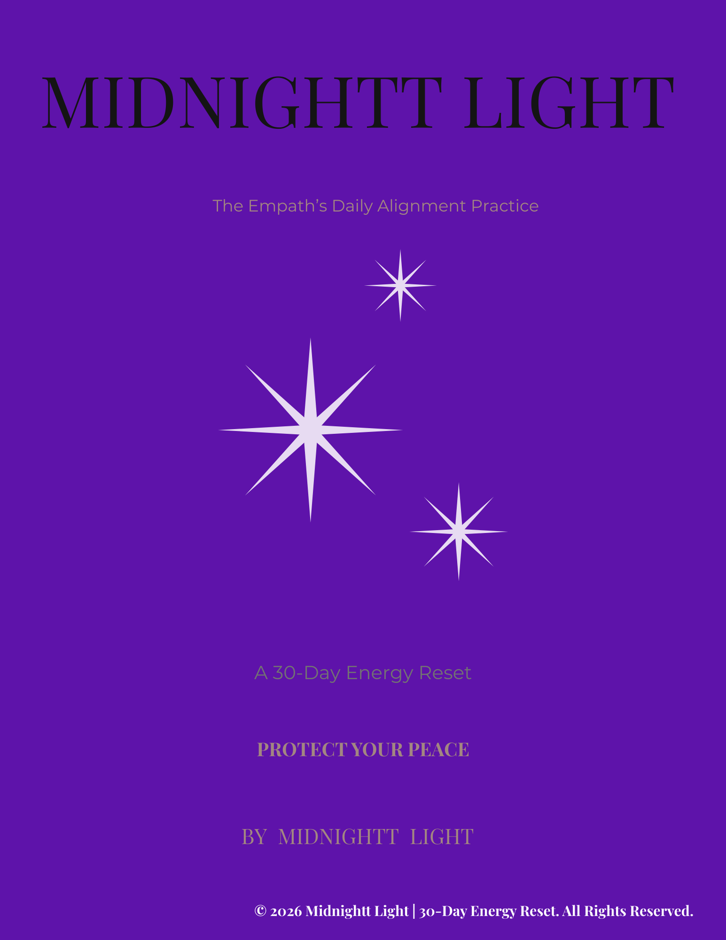 The MIDNIGHTT LIGHT - 30-Day Energy Reset