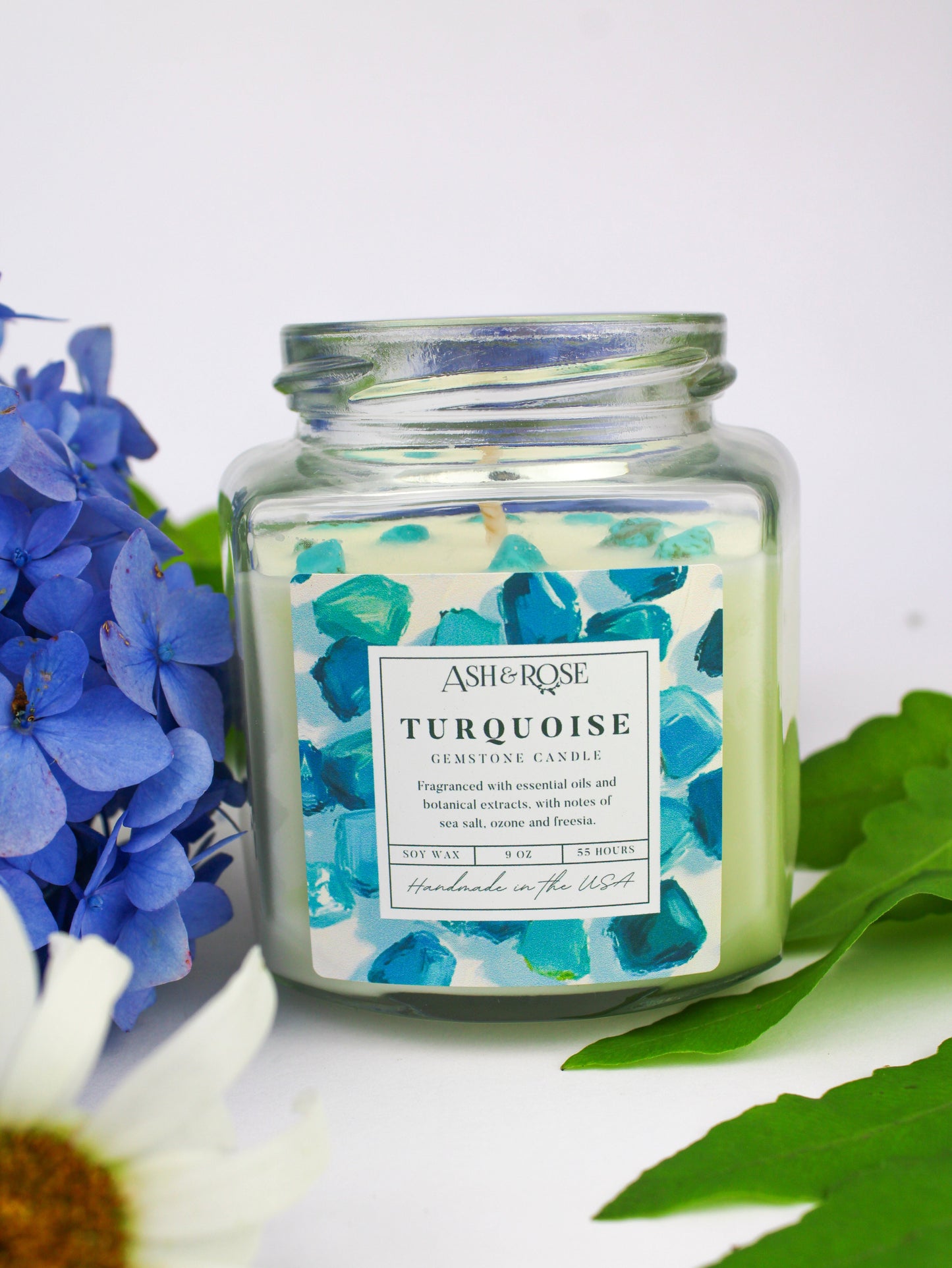 Crystal Candle Ash & Rose