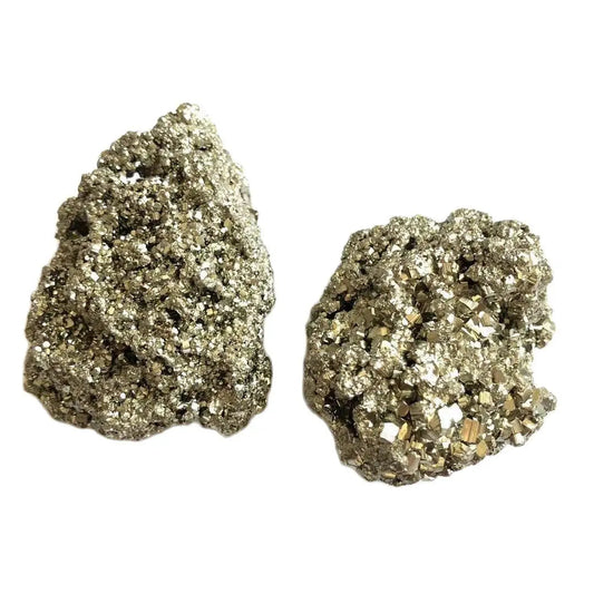 Natural Pyrite Crystal Cluster Midnightt Light