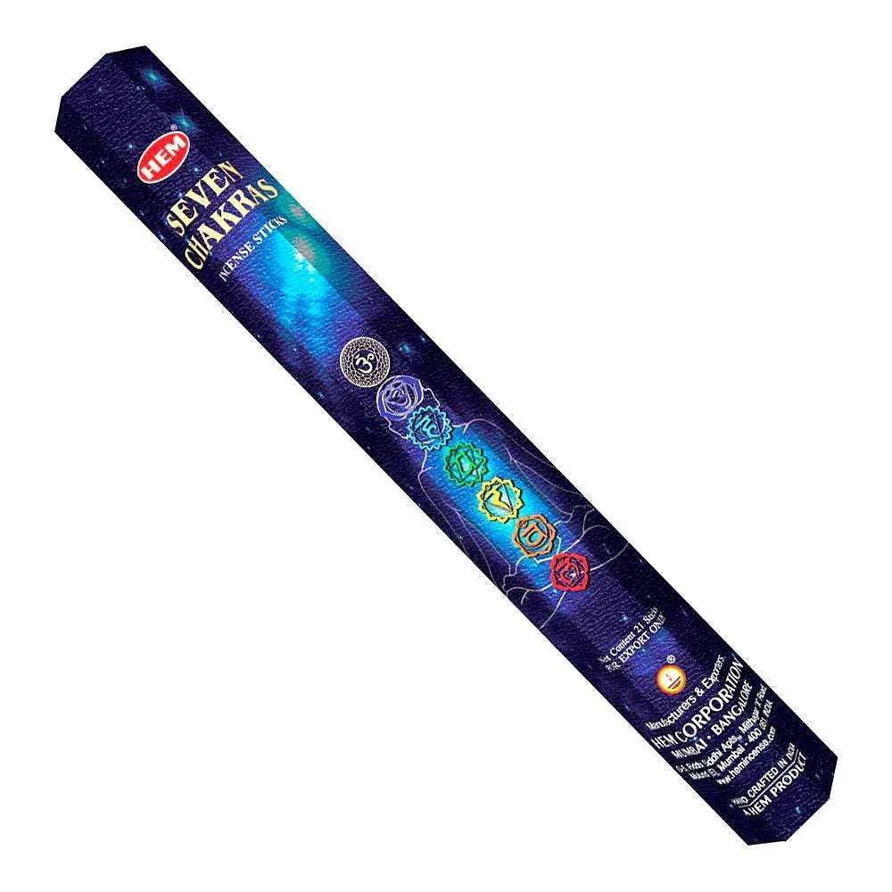 Incense Stick - Seven Chakra - 20ct Sacred Crystals