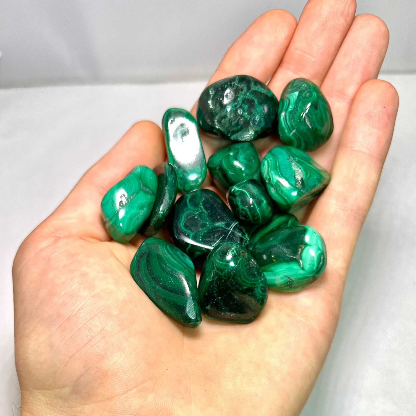 Malachite Tumbled Stone Sacred Crystals
