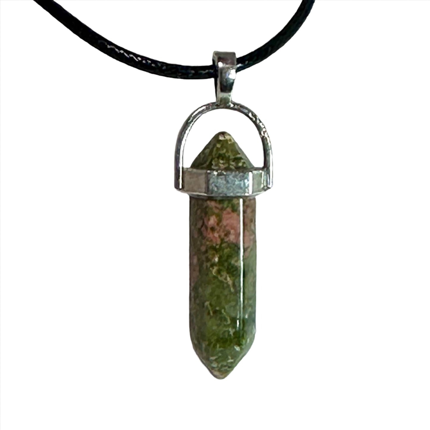 Unakite Bullet Point Necklace Sacred Crystals