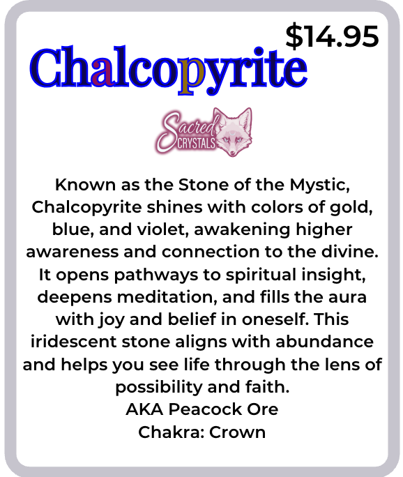 Rough Chalcopyrite – Raw Stone from Mexico Sacred Crystals
