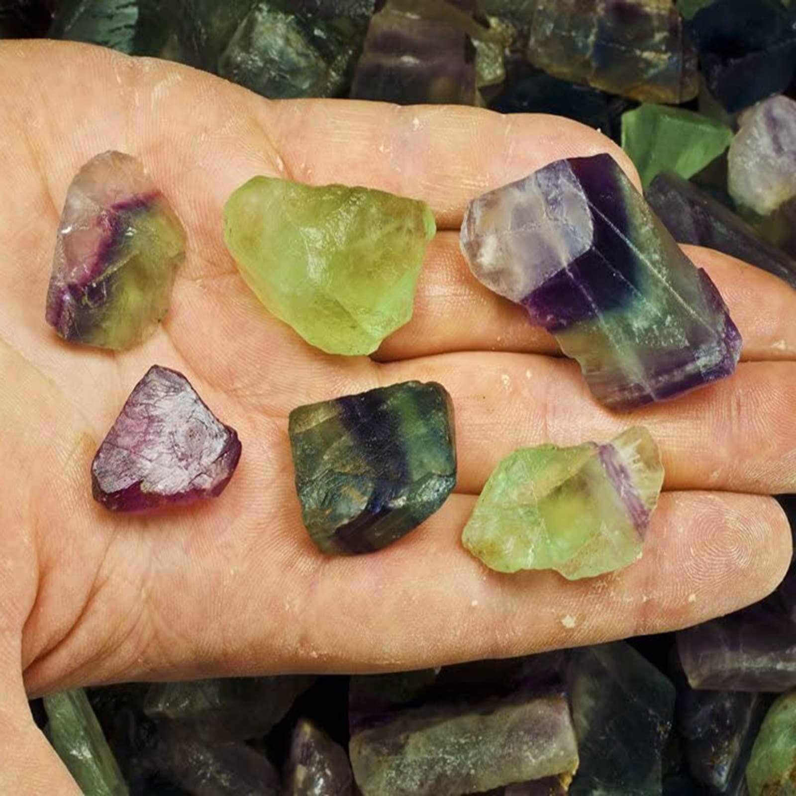 Rough Rainbow Fluorite – Raw Stone from China Sacred Crystals