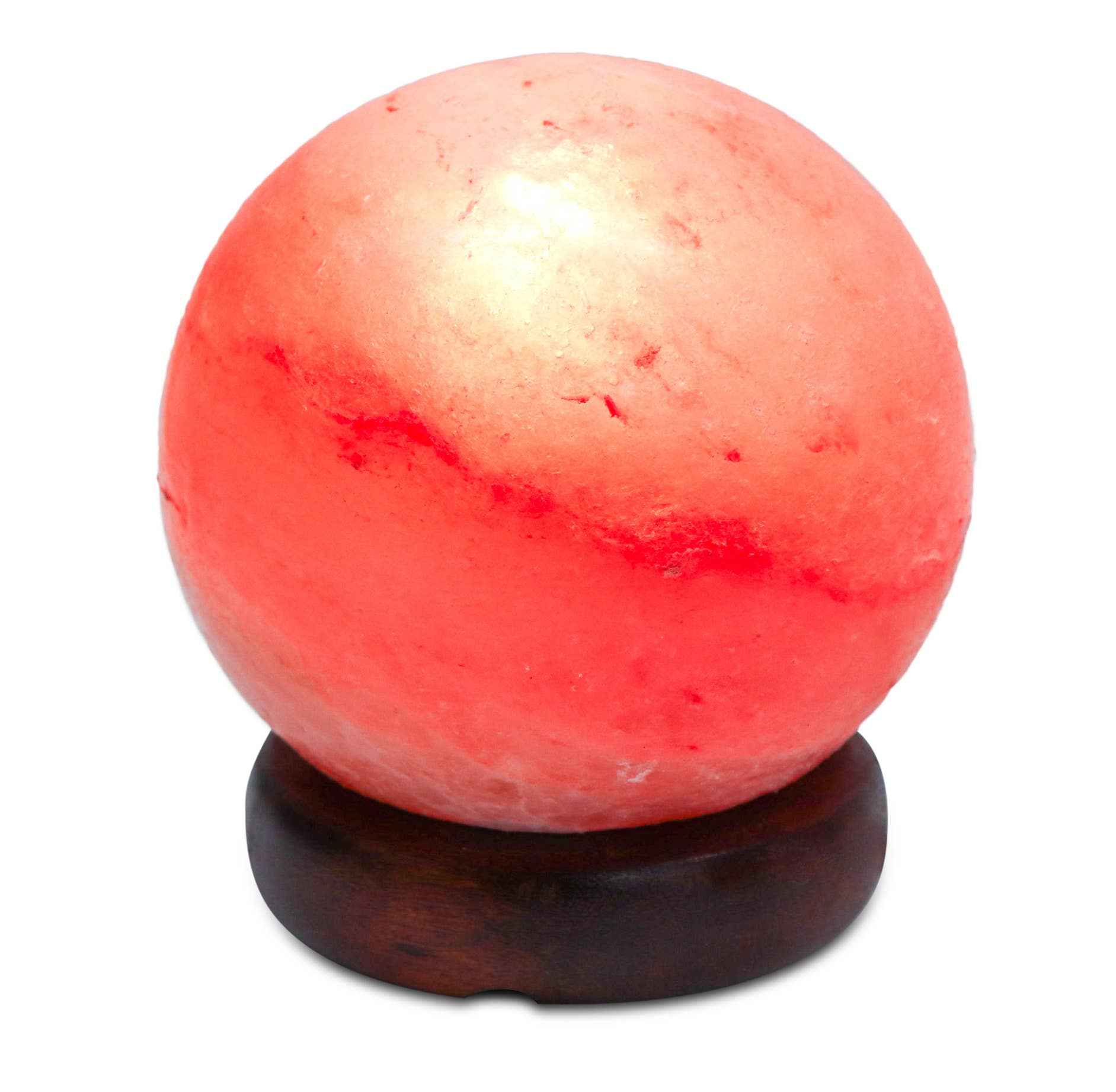 Mini Globe Shape Salt Lamp 5" Diameter Sacred Crystals
