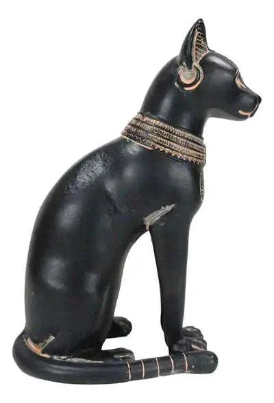 Small Egyptian Bastet Cat Statue 5" Sacred Crystals