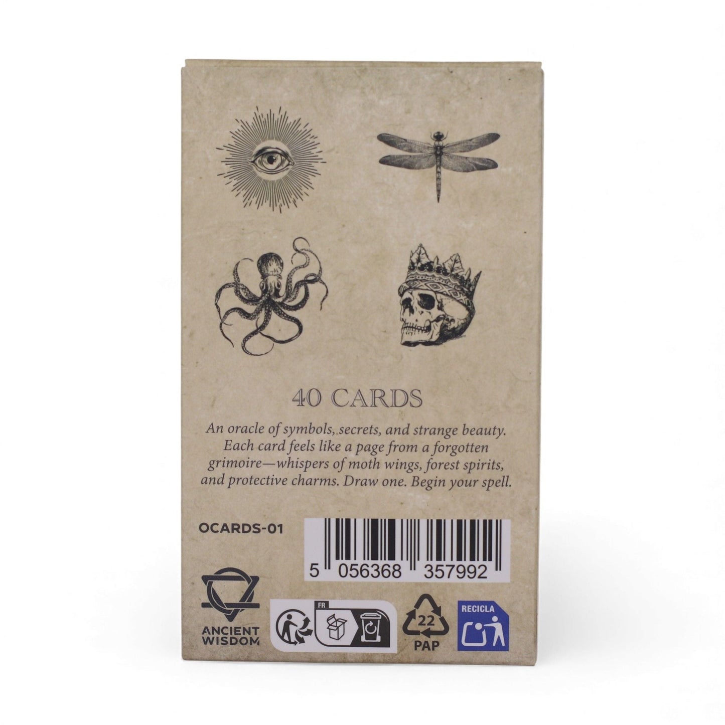 The Spellbook Oracle Cards- Witchcraft Deck Midnightt Light