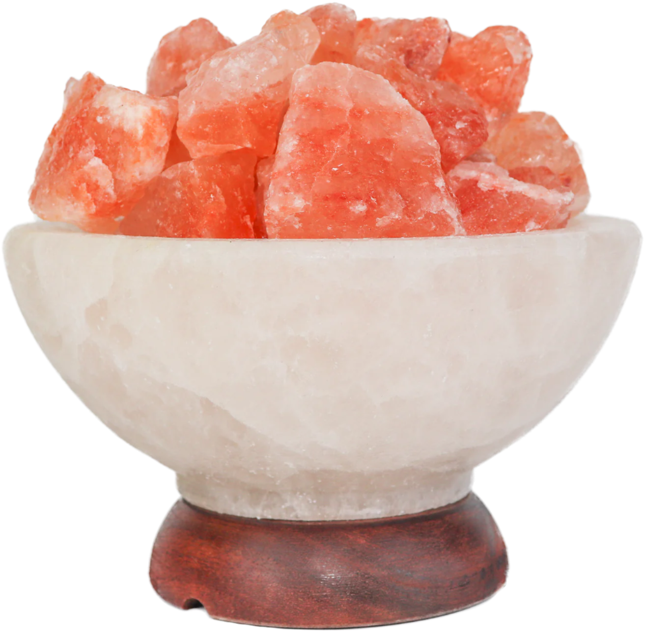 Himalayan Salt "Fire On Ice" Abundance Bowl 7" Sacred Crystals