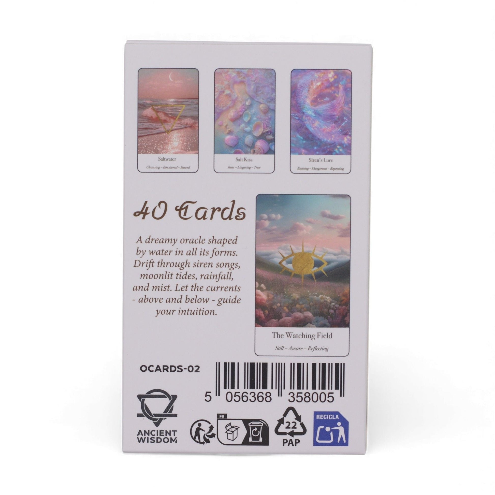Ethereal Waters Oracle Cards - Sirens & Moonlight Midnightt Light