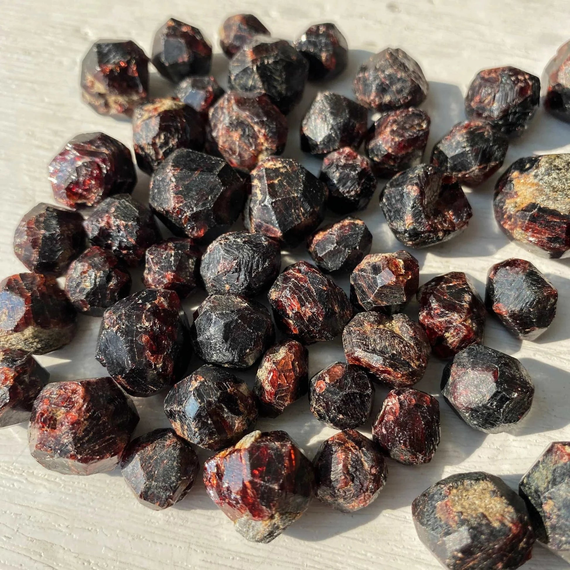Garnet- Faceted Nugget Sacred Crystals