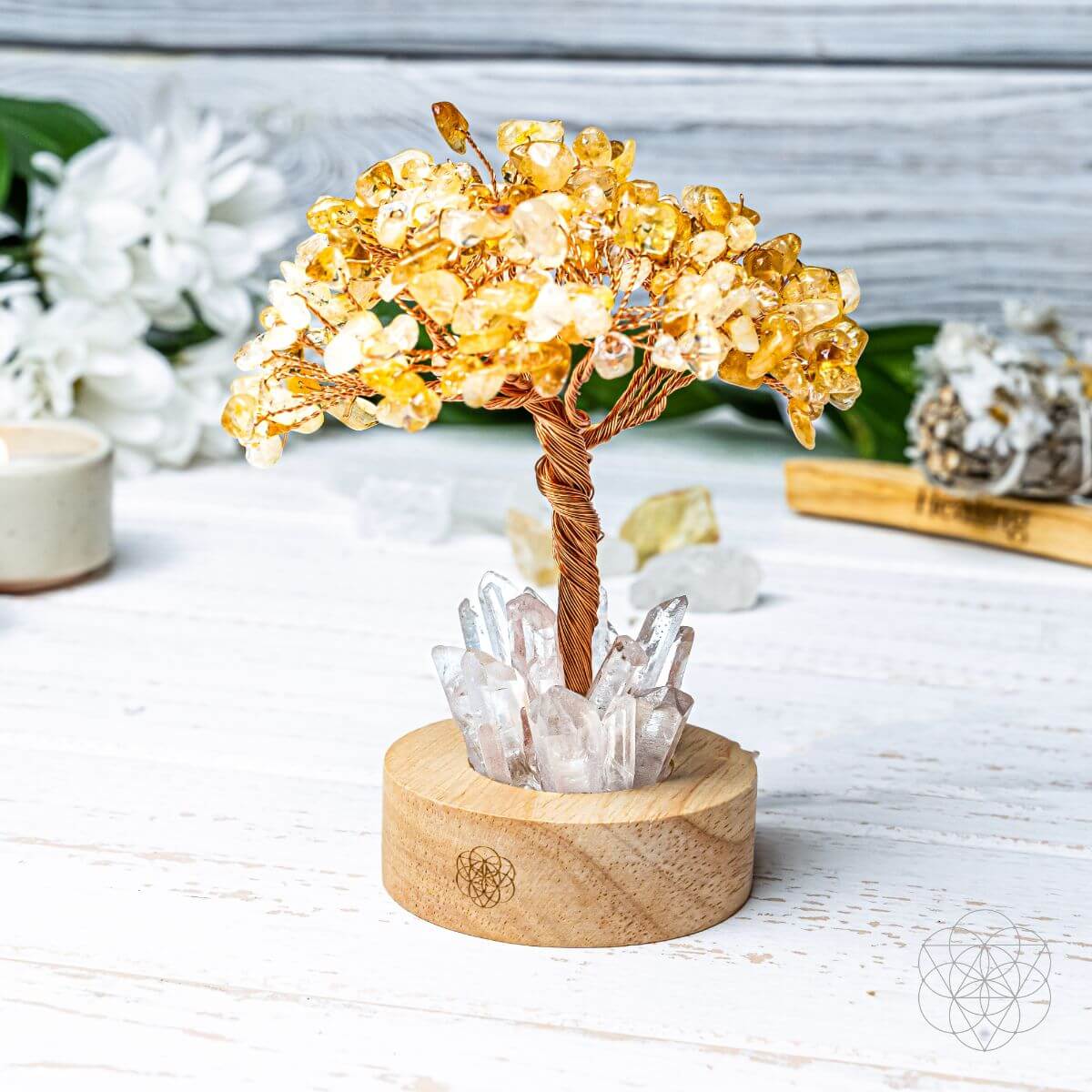 Golden Lamp of Wealth - Citrine Tree Conscious Items