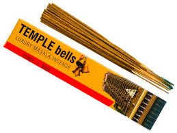 Incense Stick - Namaste India Temple Bells - Honey + Rose Sacred Crystals
