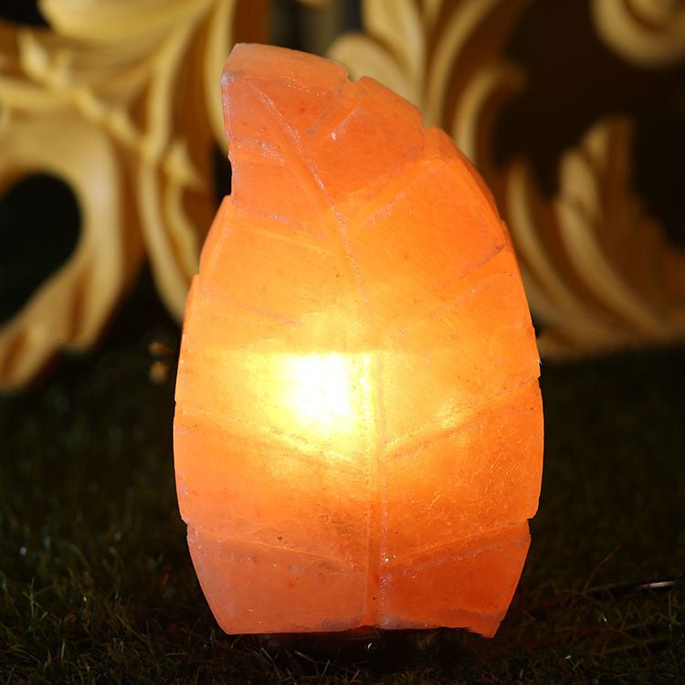 Leaf-Shaped Crystal Lamp Midnightt Light