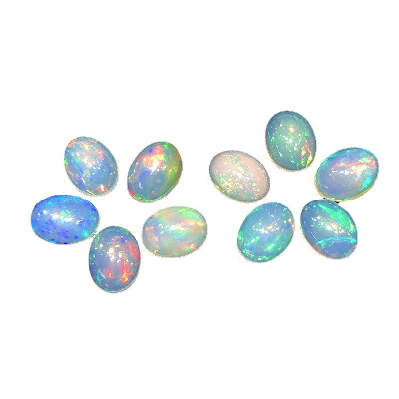 Natural Opal Oval Cabochon Loose Stone Midnightt Light