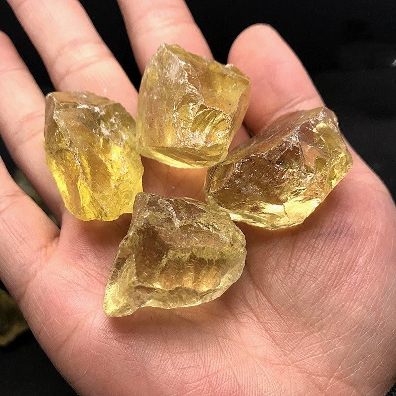 Natural Rough Citrine Crystal Midnightt Light