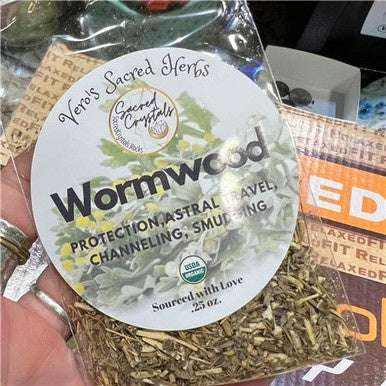 Herb Garden - Organic Wormwood .25oz Sacred Crystals