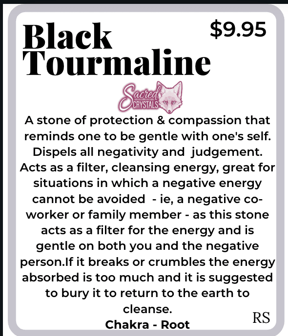 Rough Black Tourmaline – Raw Stone from India Sacred Crystals