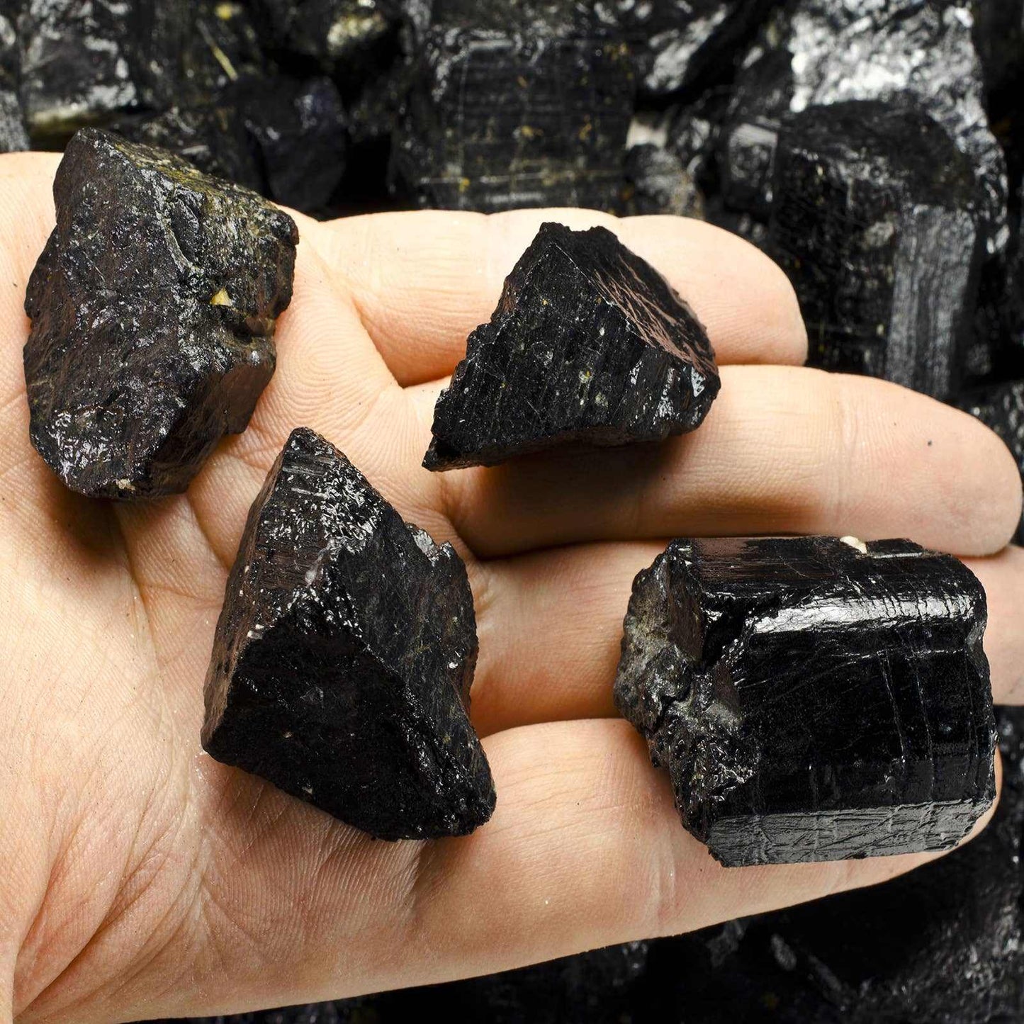 Rough Black Tourmaline – Raw Stone from India Sacred Crystals