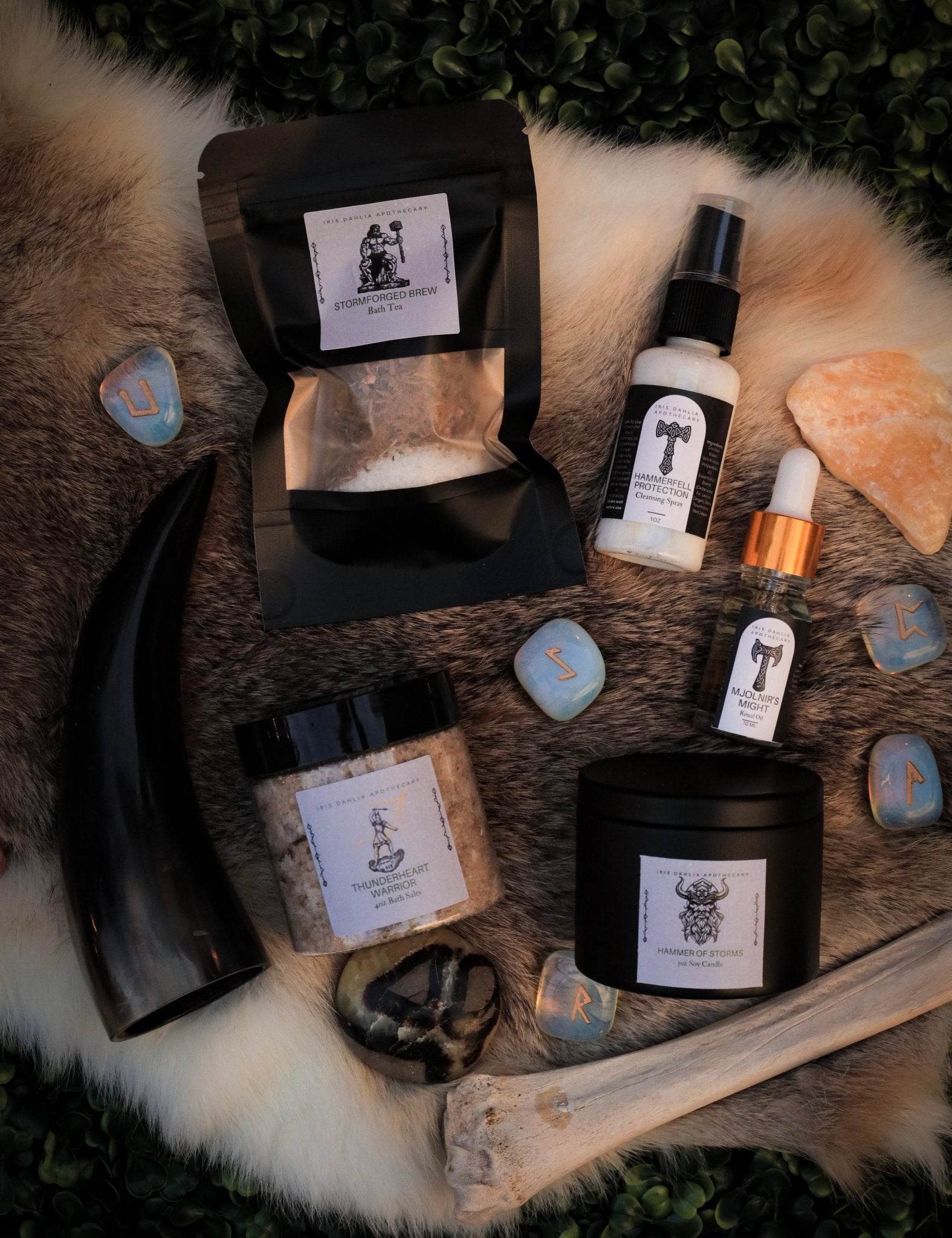 ⚡ Thor Ritual Kit – Norse God of Thunder & Protection Iris Dahlia Apothecary