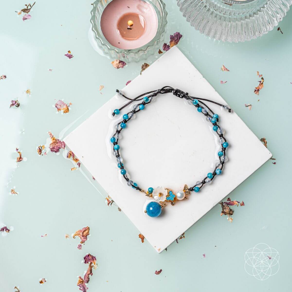 Triple Crystal Anklet of Positivity Conscious Items