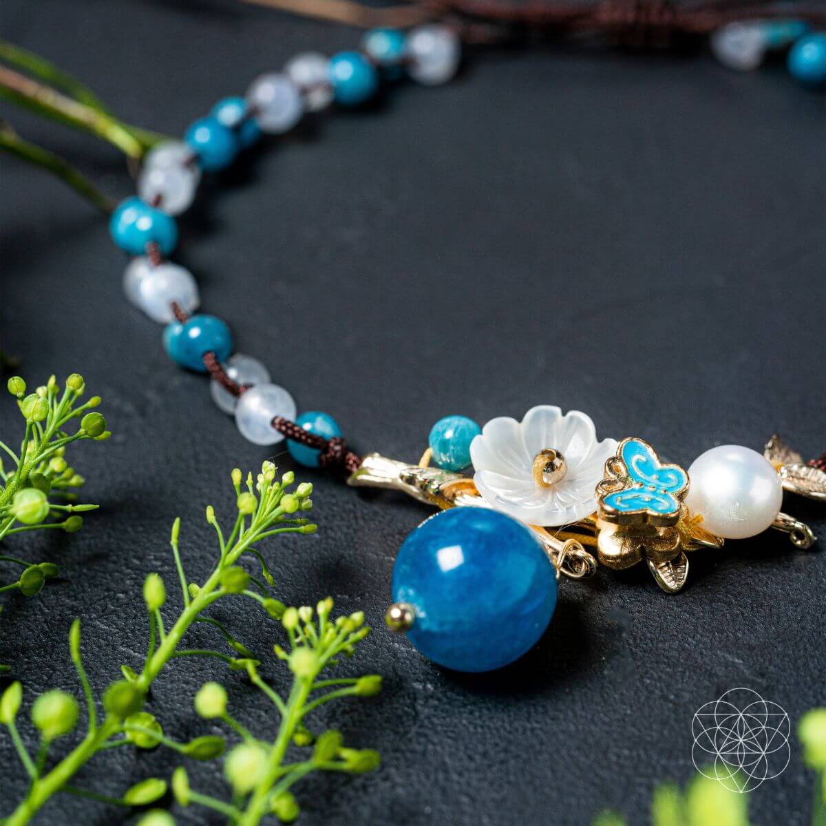 Triple Crystal Anklet of Positivity Conscious Items