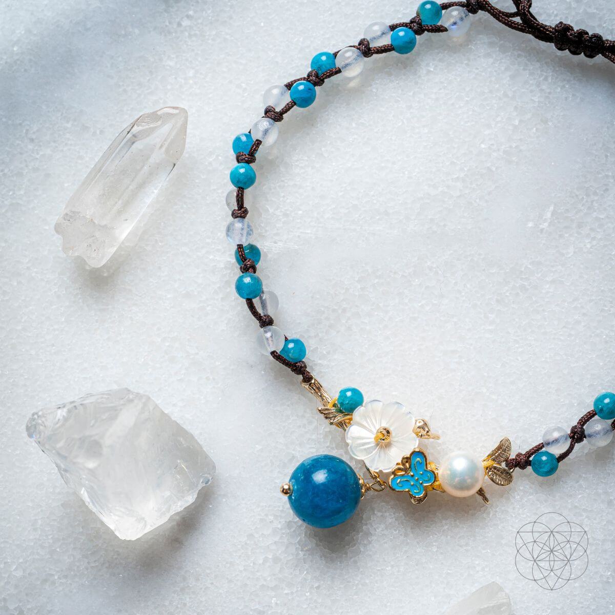 Triple Crystal Anklet of Positivity Conscious Items